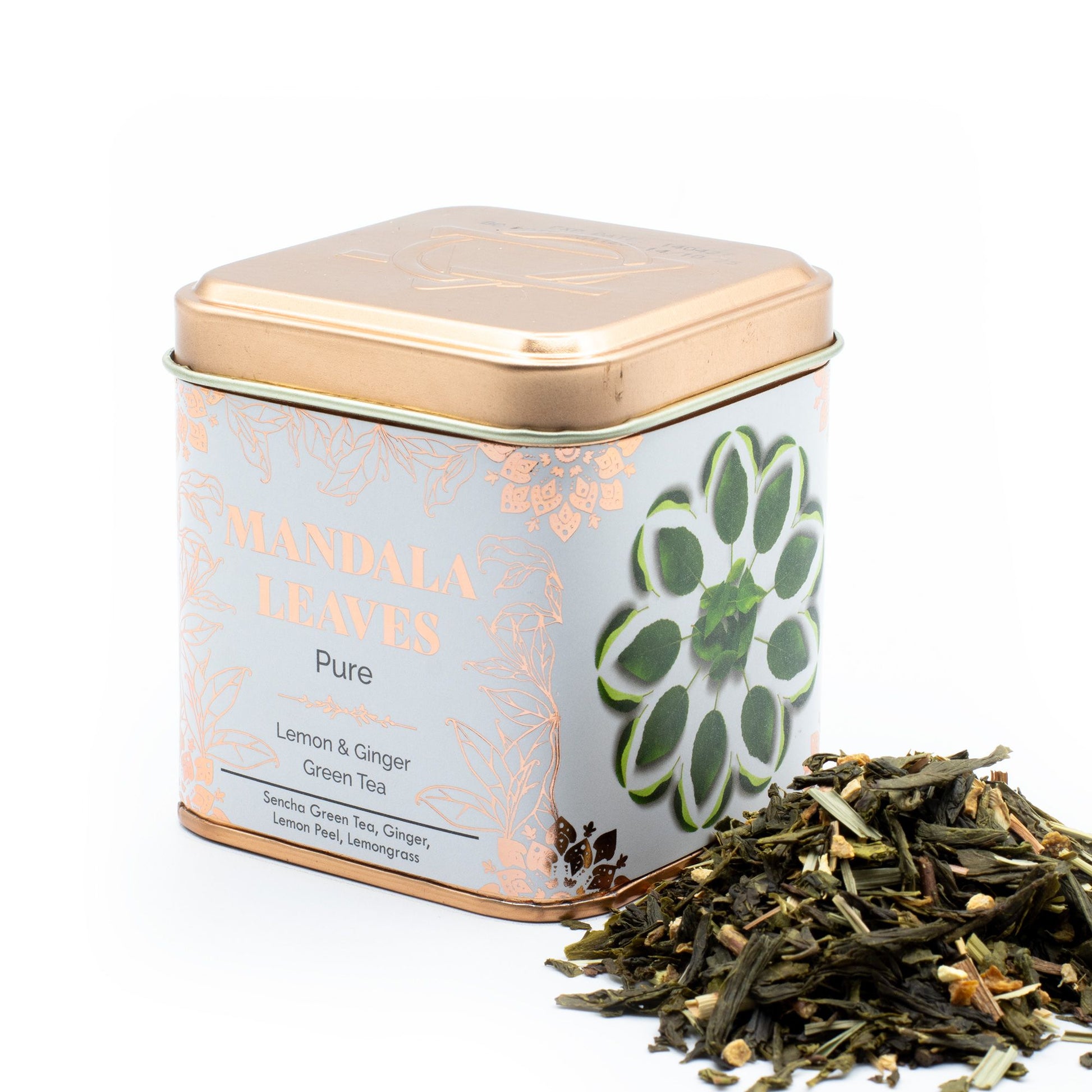 Classic Green Tea with Lemon and Ginger 50g – citrus and ginger loose leaf green tea blend