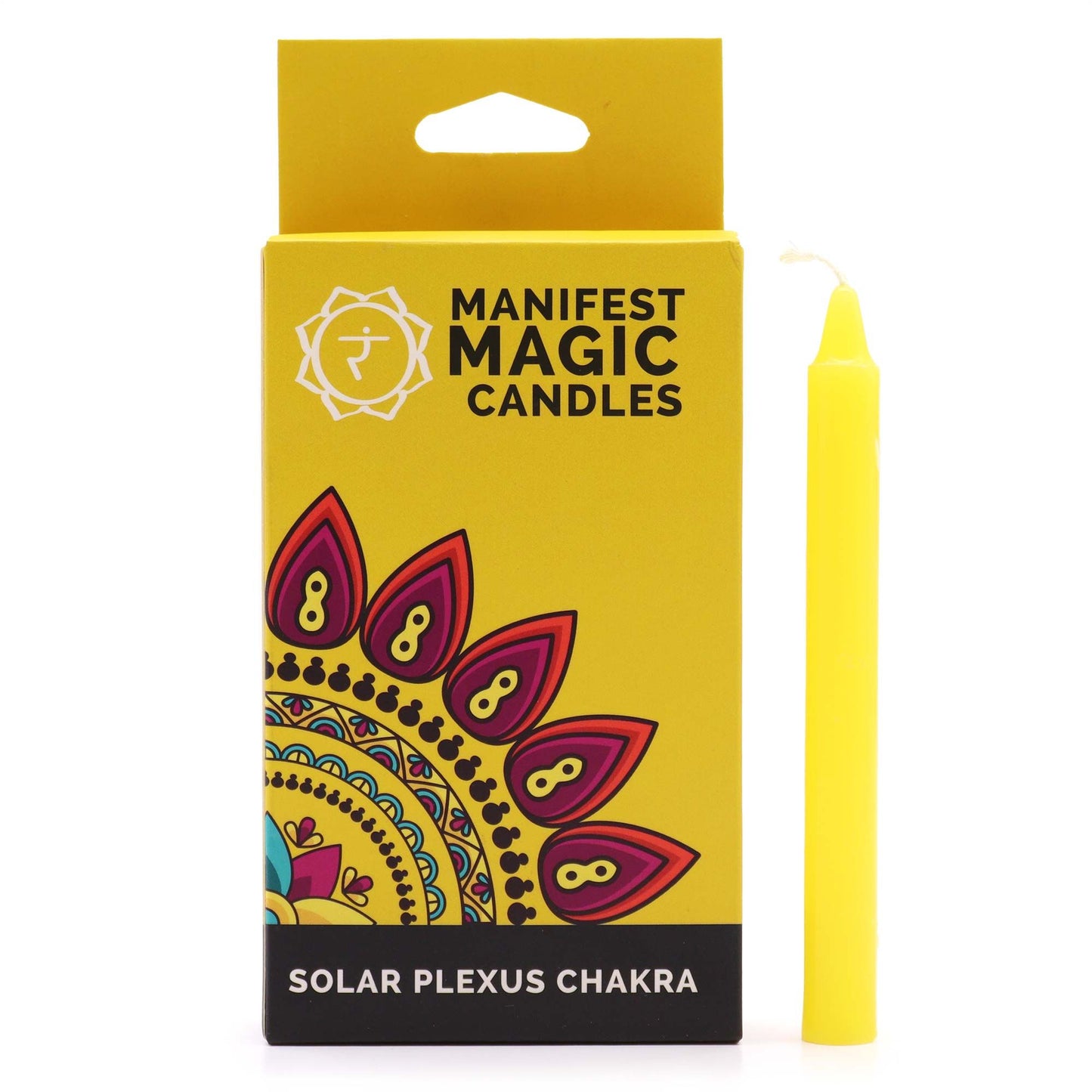 Manifest Magic Candles – Yellow (Pack of 12) ritual spell candles with approx. 90 minute burn time