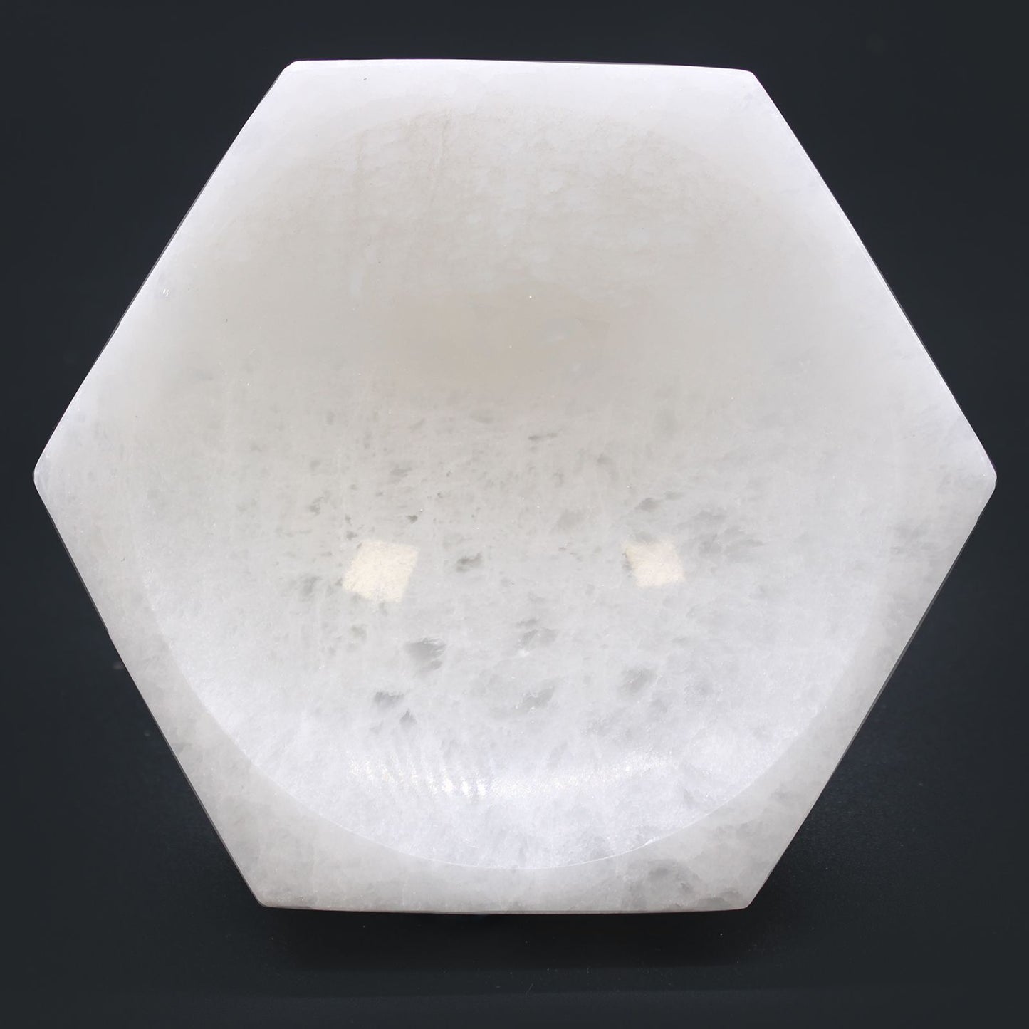 Selenite Hex Bowl XL