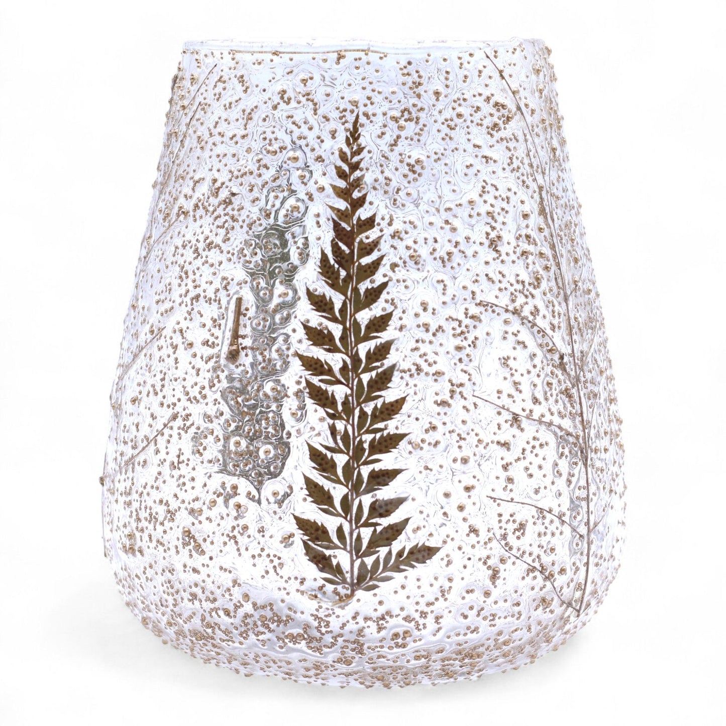 Natural Floral Glass - Large Bowl Candle Holder - Pino