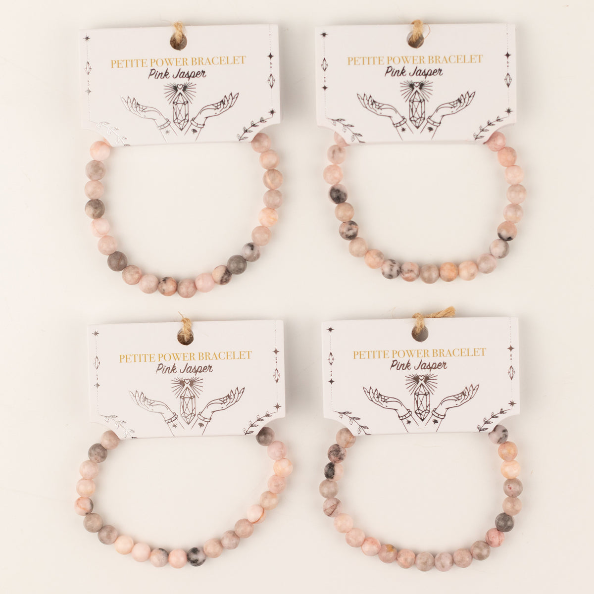 Petite Power Bracelet - Pink Jasper