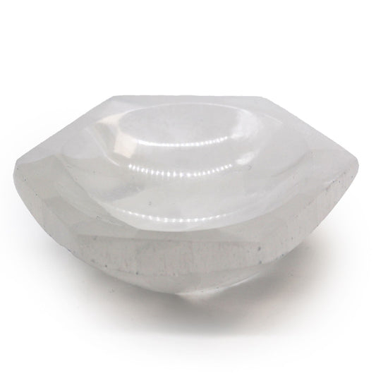 Selenite Hex Bowl Large