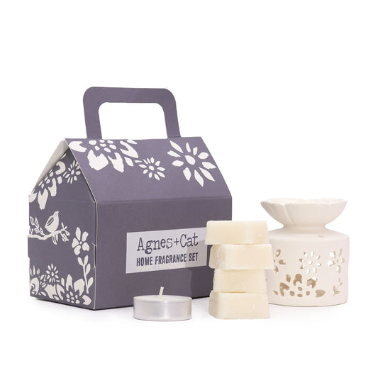 Agnes and Cat fragrance gift set Windermere oil burner wax melts tealight