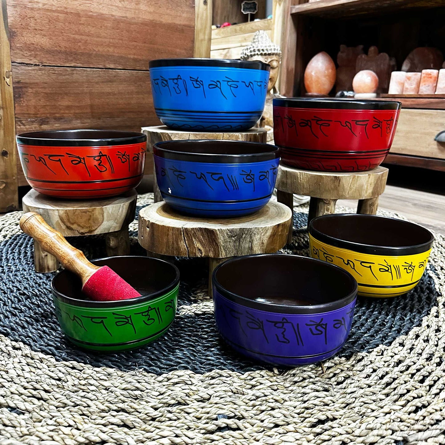 Small Chakra Set of Seven Singing Bowls