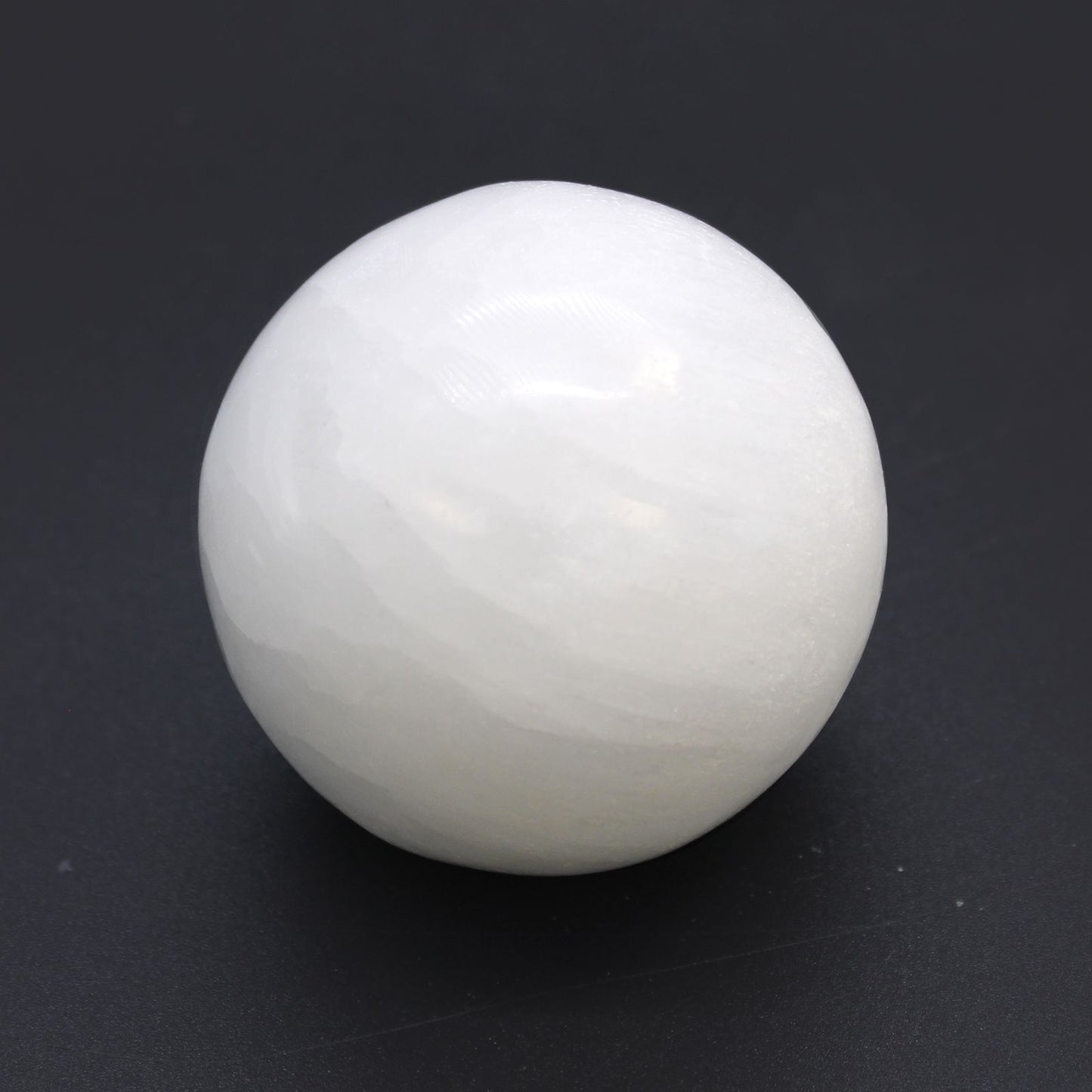 Selenite Sphere small 5–6 cm – polished selenite crystal sphere for energy cleansing, aura balancing and meditation