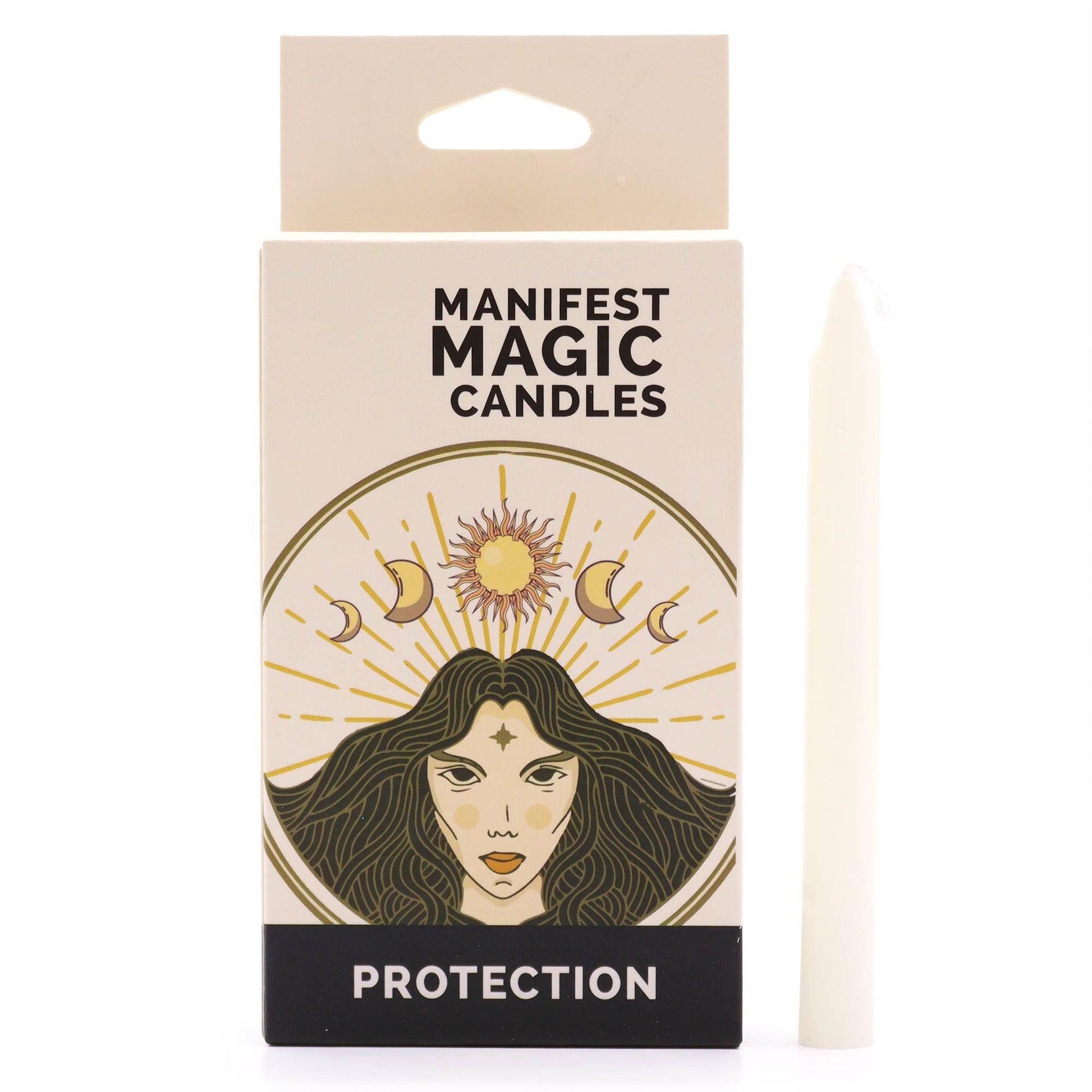 Manifest Magic Candles – Ivory (Pack of 12) ritual spell candles with approx. 90 minute burn time