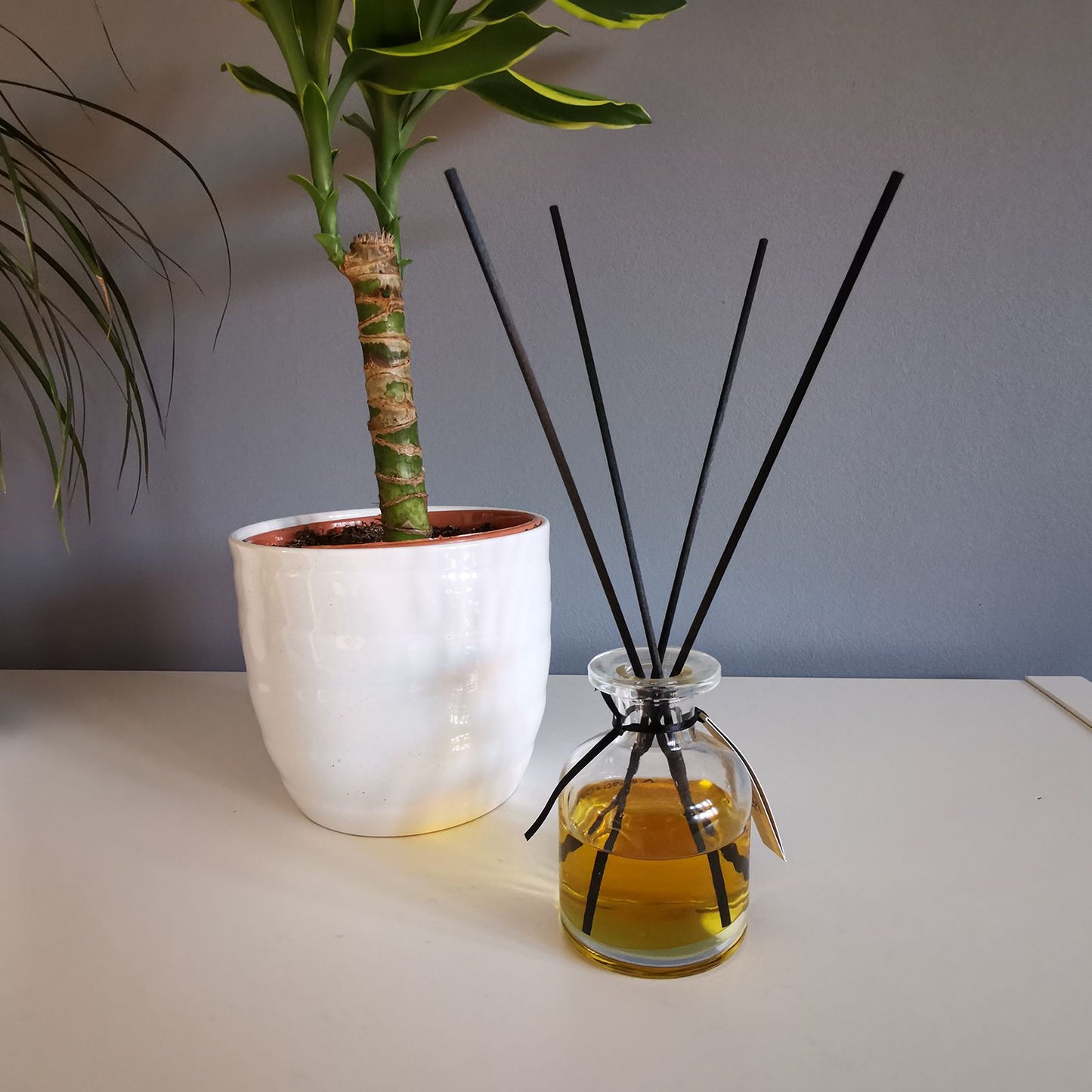 Black fibre reed diffuser sticks 25cm x 3mm for refill replacement and improved fragrance diffusion