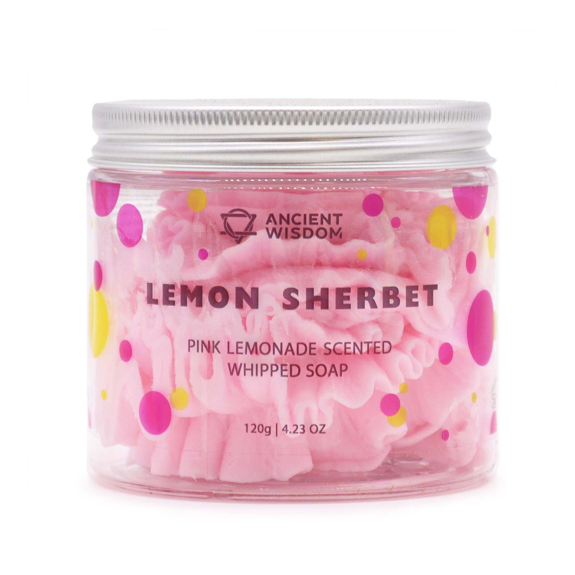 Pink Lemonade Whipped Soap 120g fruity whipped body soap with creamy texture