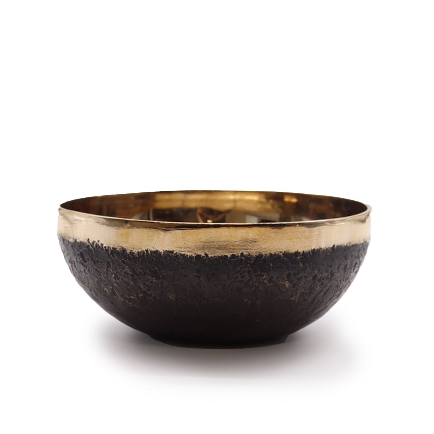 Large Chaken handmade singing bowl made from copper–tin alloy, polished finish, 17 cm with deep resonant tone.