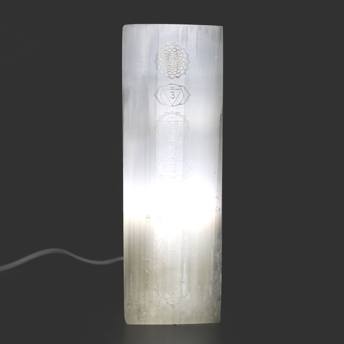 Selenite Block Lamp Chakra