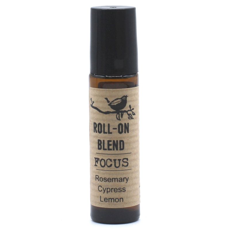 Agnes + Cat Focus roll-on essential oil blend rosemary cypress lemon fresh herbal citrus clarity scent