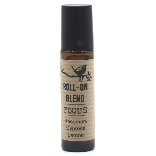Agnes + Cat Focus roll-on essential oil blend rosemary cypress lemon fresh herbal citrus clarity scent