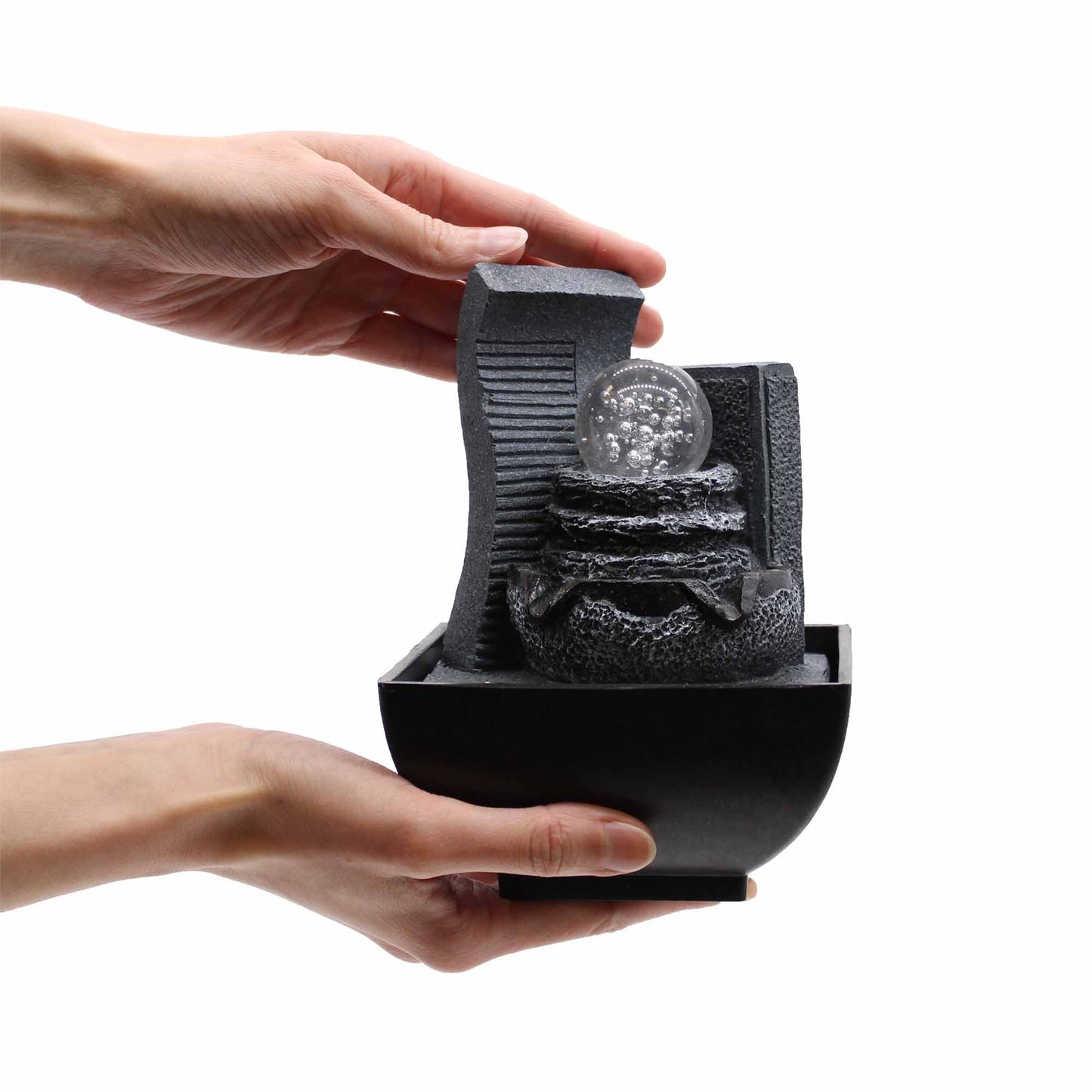 Cascading Rock Formation Tabletop Water Feature