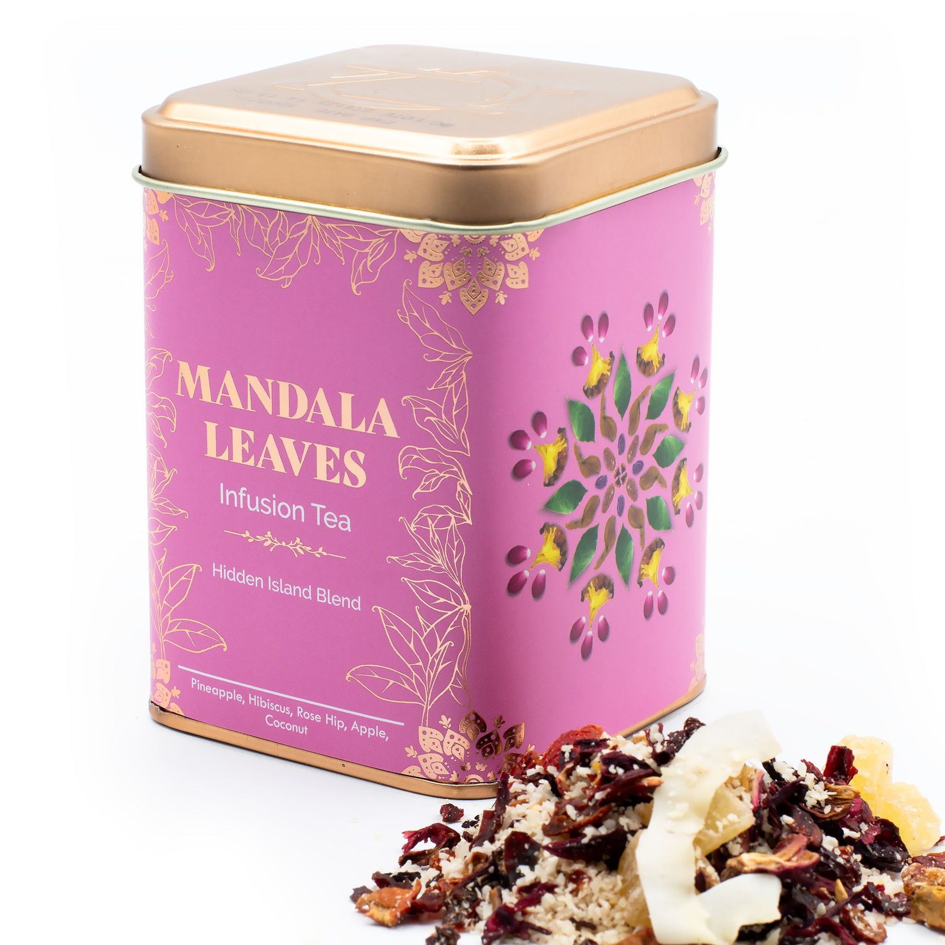 Hidden Islands Blend 50g – loose leaf herbal and green tea with floral and fruit pieces