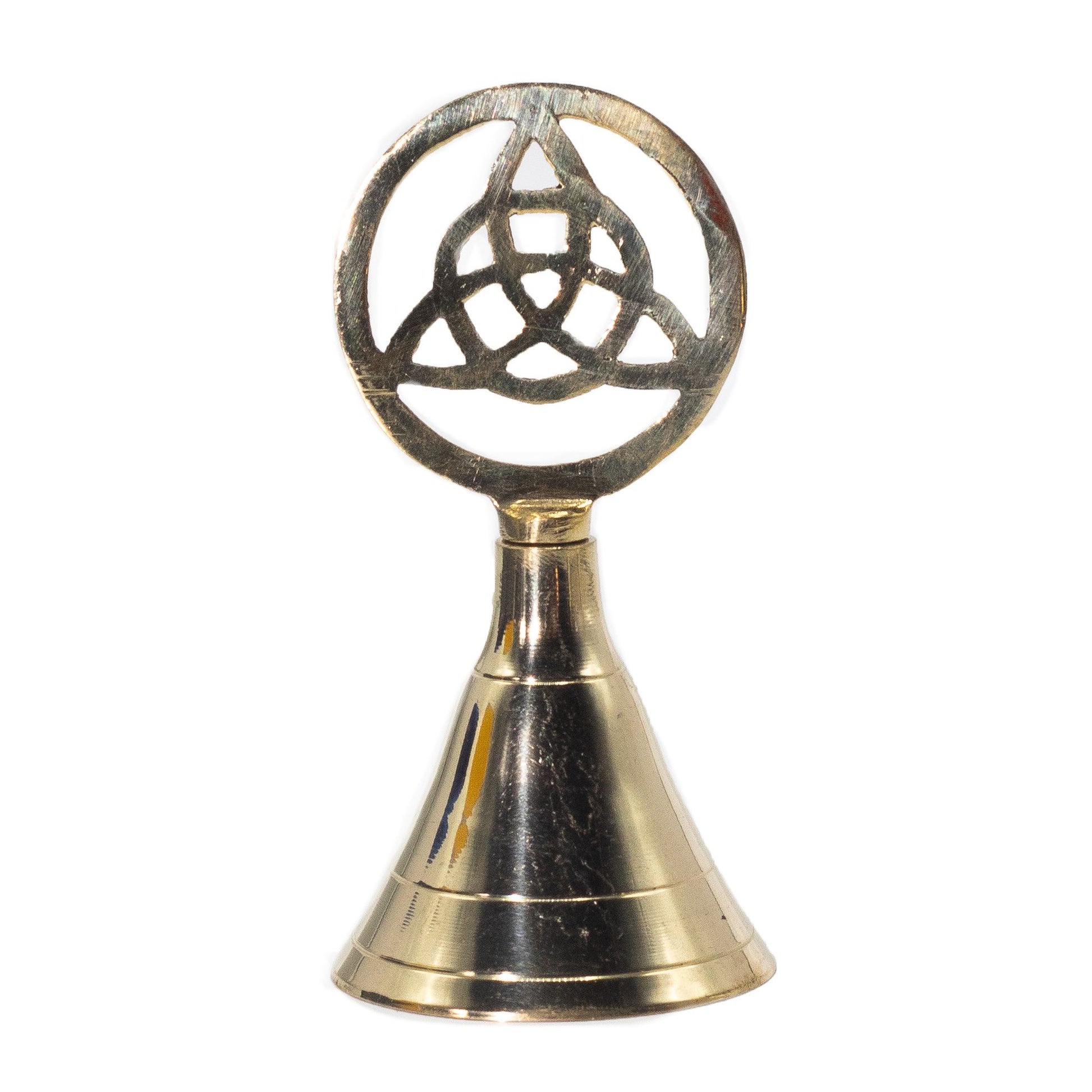 Altar Brass Bell Triquetra 10.5cm ritual altar bell
