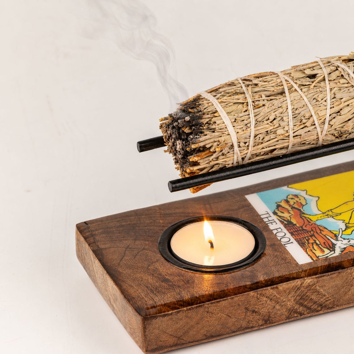 Large Sage Stick Heater Enamelled - The Fool