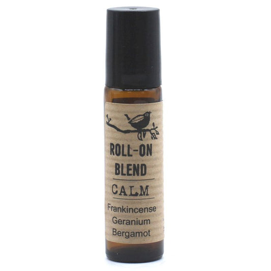 Agnes + Cat Calm roll-on essential oil blend frankincense geranium bergamot calming floral citrus scent
