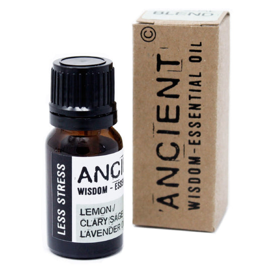 Less Stress Essential Oil Blend Boxed 10ml with mandarin lavender chamomile and neroli essential oils.