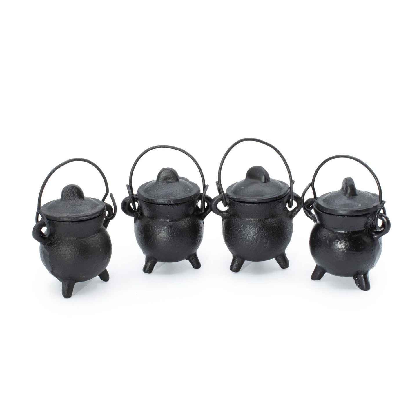 Extra Small Cast Iron Cauldrons 5x7cm ritual vessel set of 4