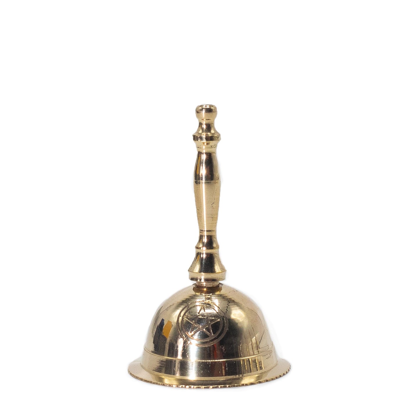 Small Altar Brass Bell Penta Moon 4x4x7cm ritual altar bell