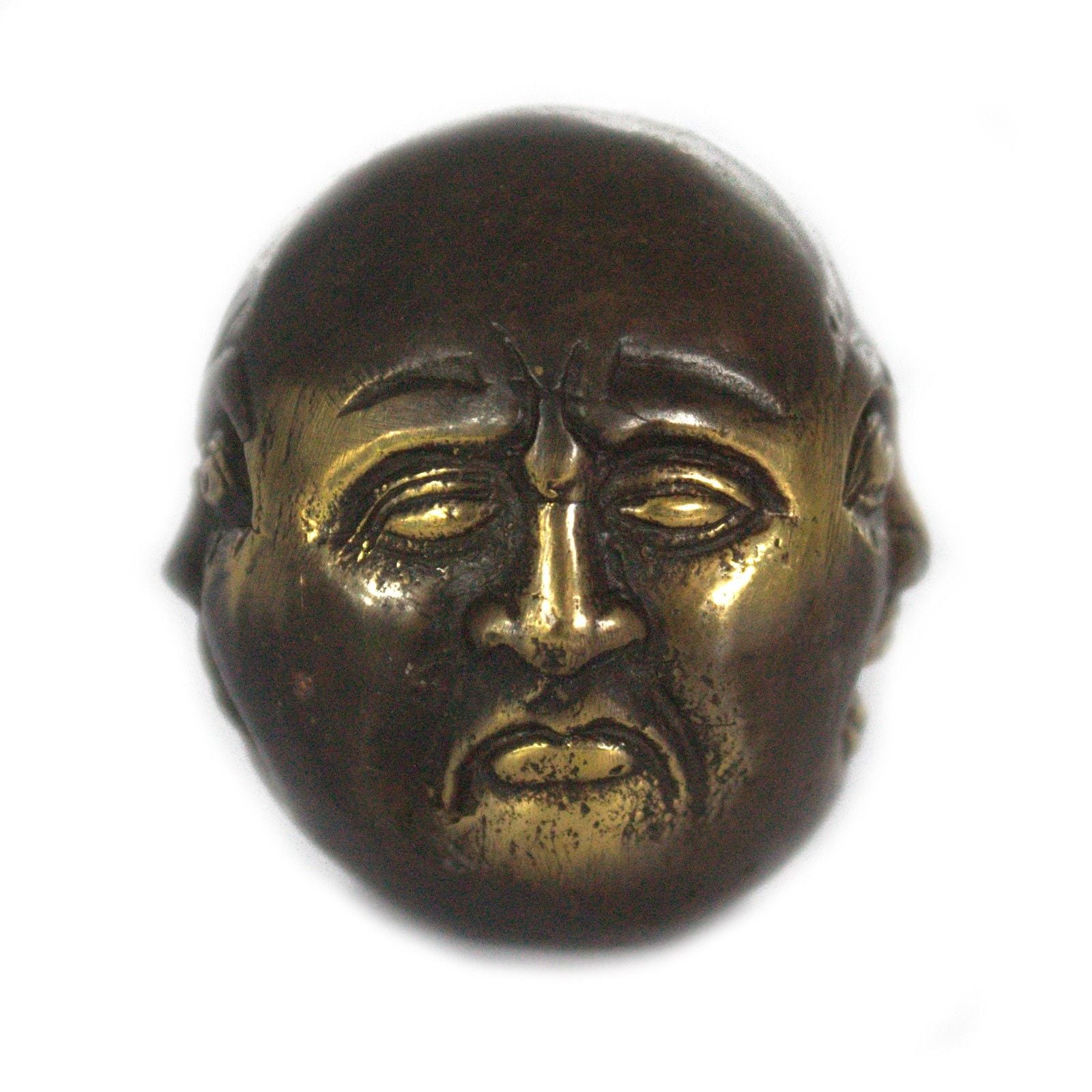 Feng Shui Four Face Buddha 45cm large brass ornament for protection and energy balance