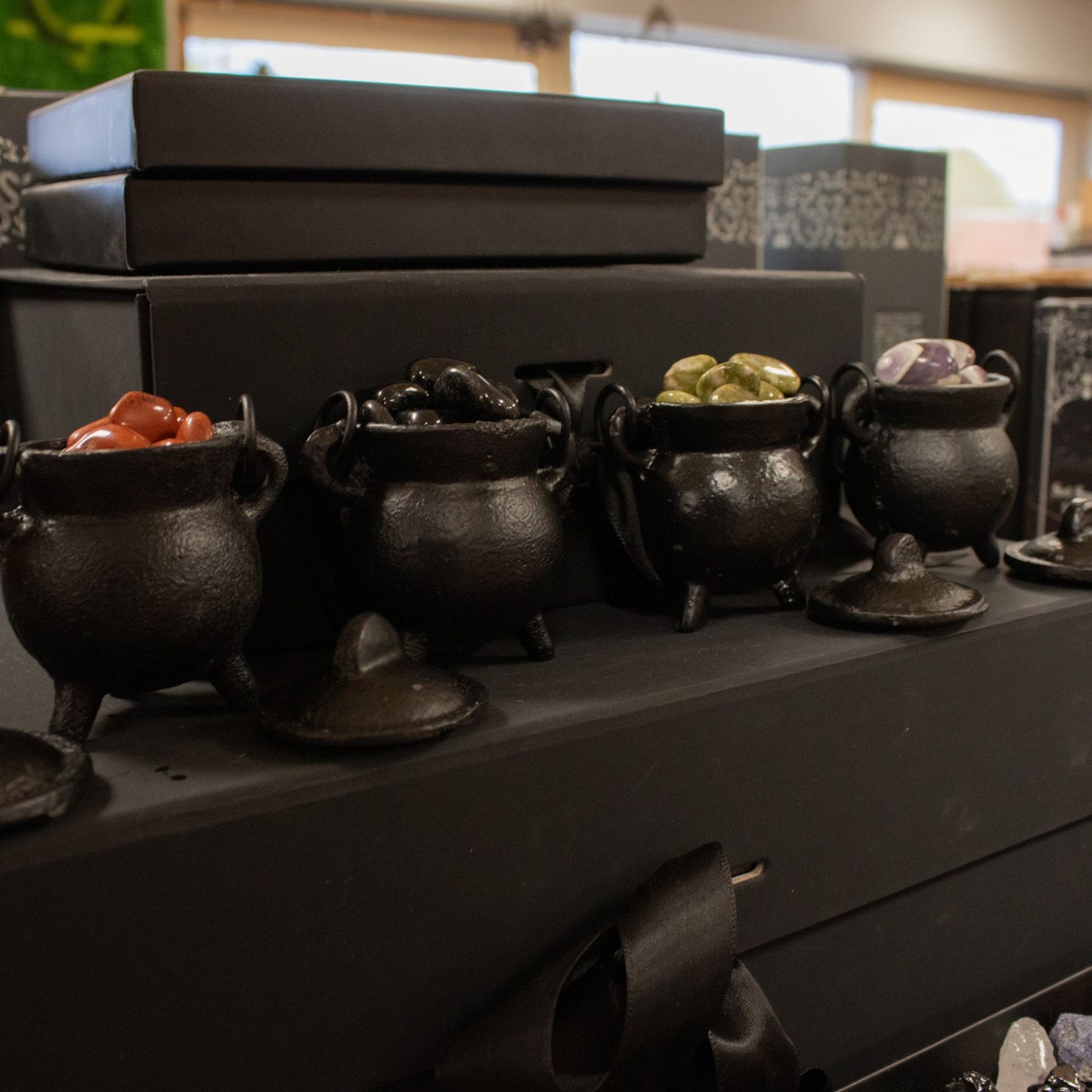 Extra Small Cast Iron Cauldrons Set of 4