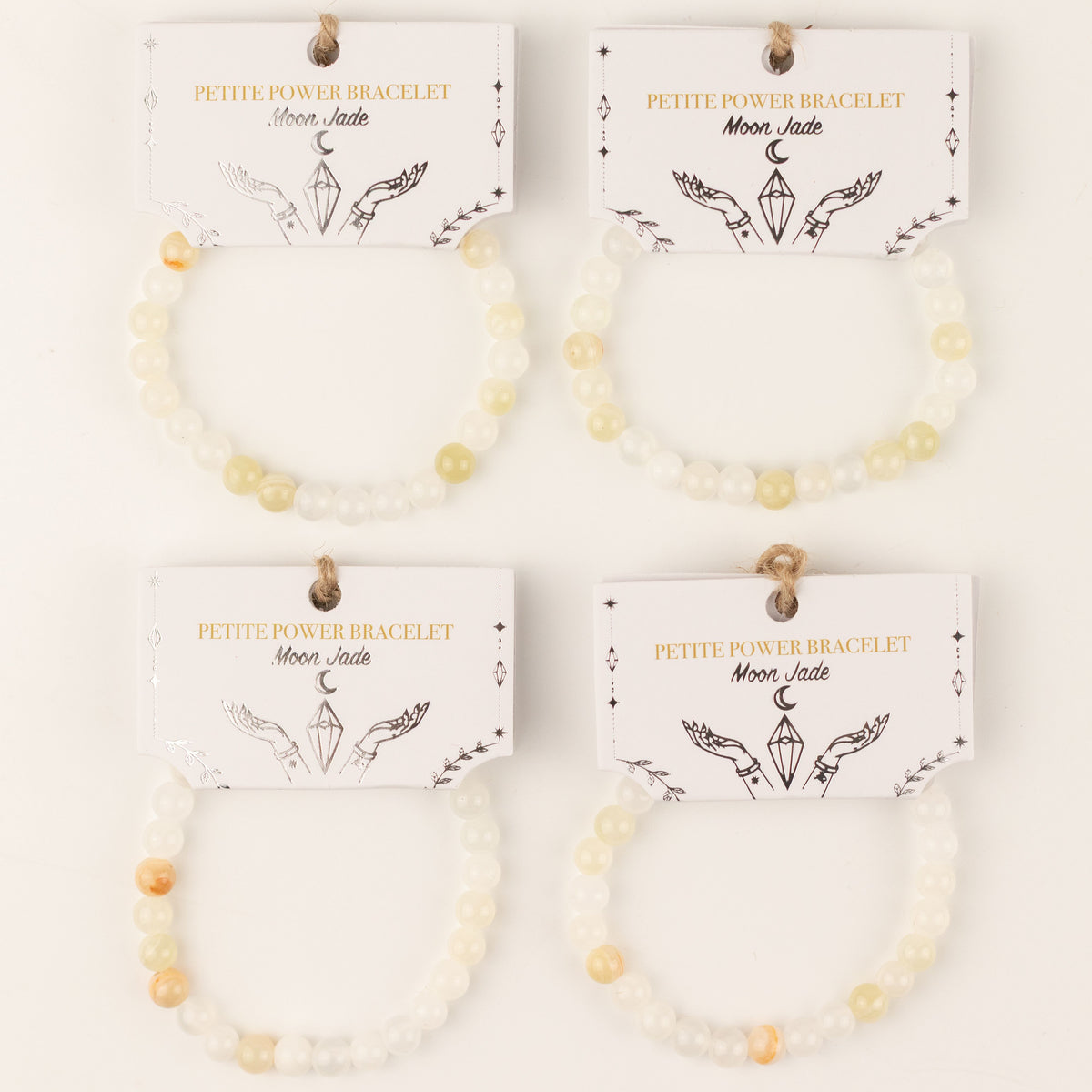 Petite Power Bracelet - Moon Jade