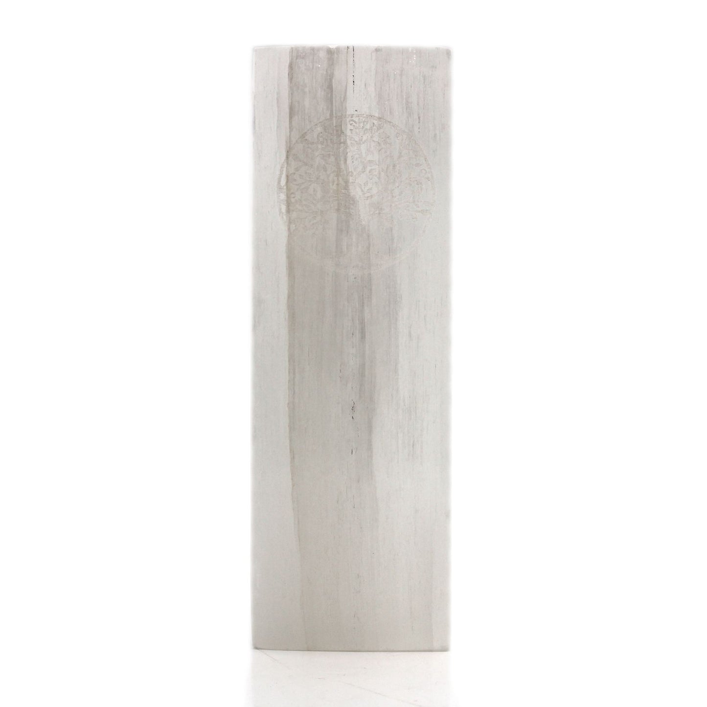 Selenite Block Lamp Tree of Life