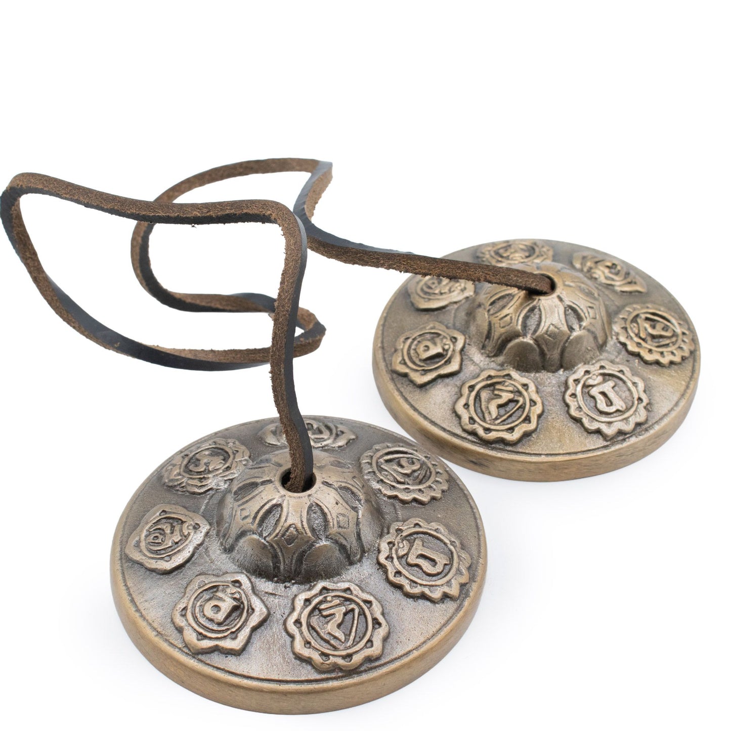 Premium Brass Tibetan Tingsha - Seven Chakra - approx 7cm
