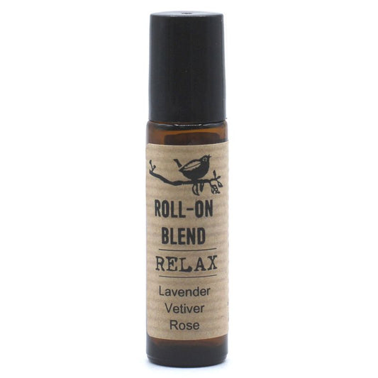 Agnes + Cat Relax roll-on essential oil blend lavender vetiver rose calming floral grounding scent