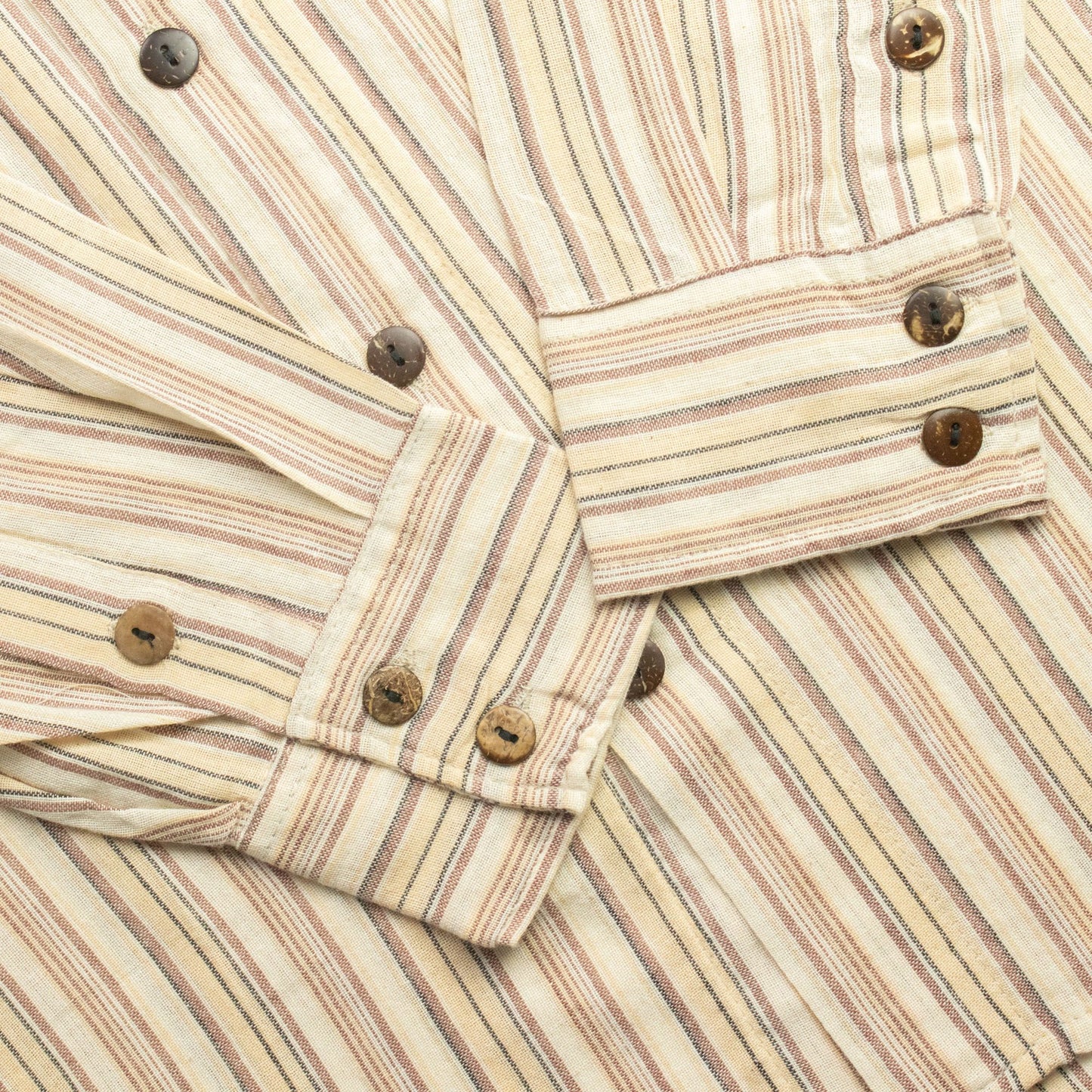 Nomad Sari Grandad Shirt - Brown Beige - XL