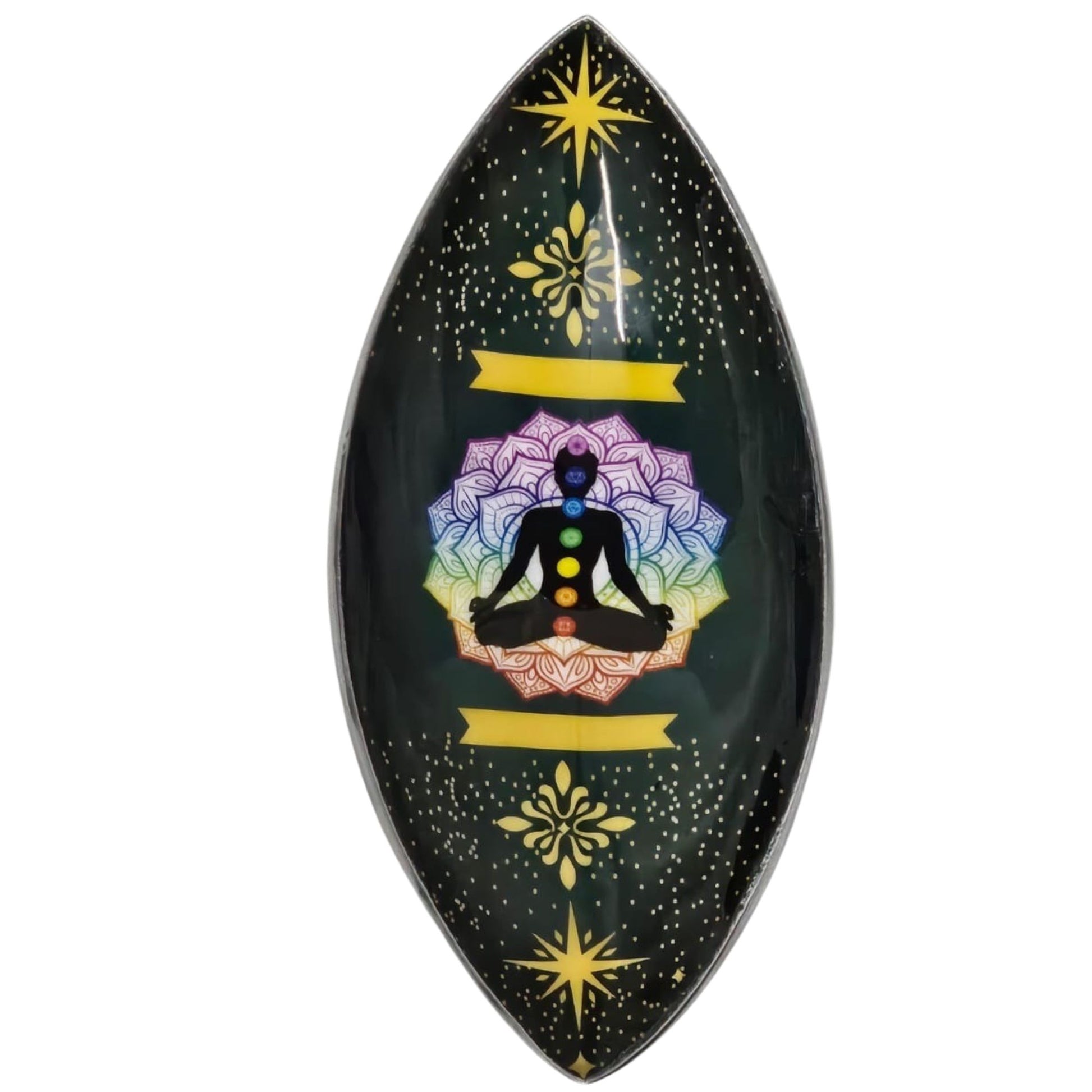 Enamelled Incense Bowl Aluminum Lotus Buddha Chakra spiritual incense holder