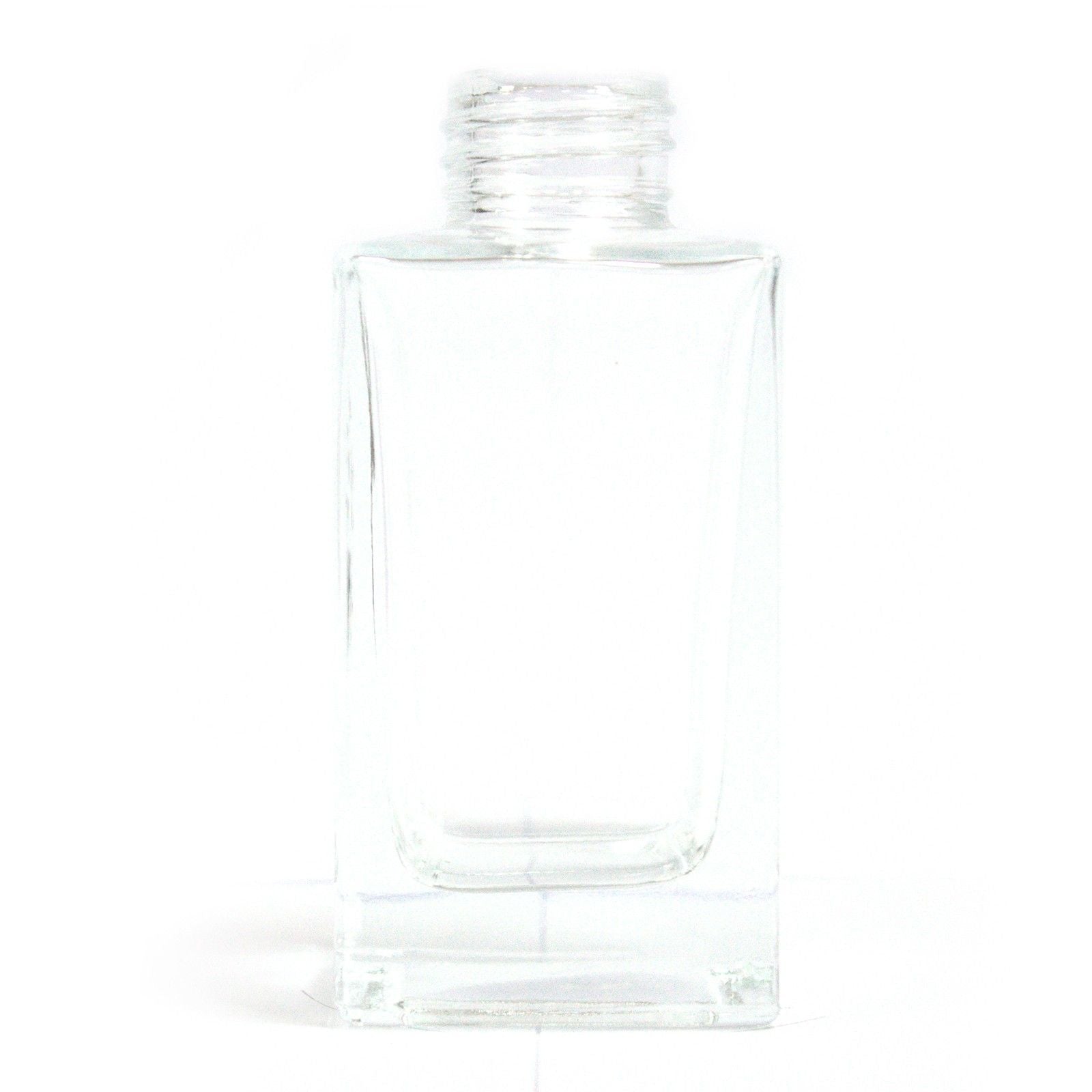 100ml square clear reed diffuser bottle glass container for DIY home fragrance setup