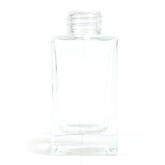 100ml square clear reed diffuser bottle glass container for DIY home fragrance setup