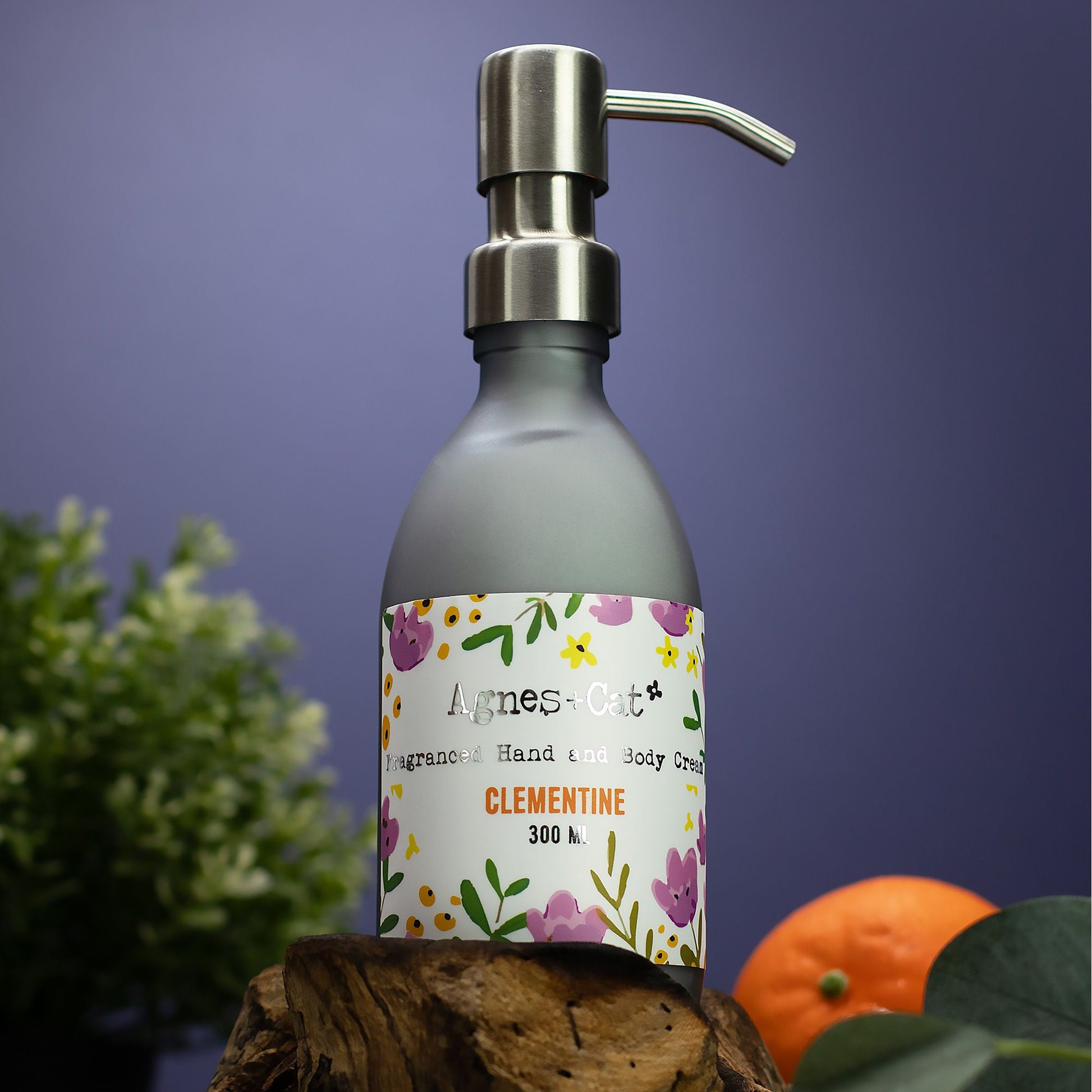Agnes and Cat hand body cream clementine 300ml citrus moisturiser