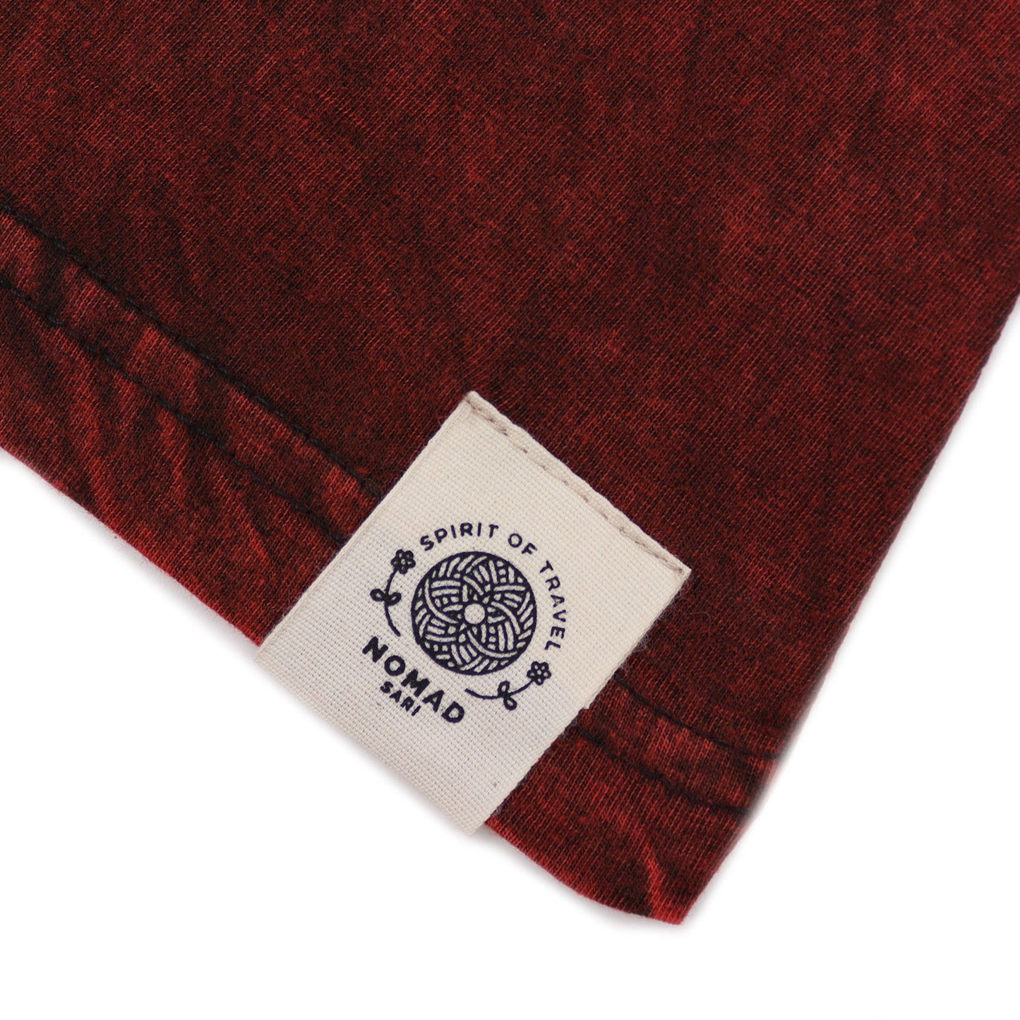Medium Stone Washed T-Shirt - Mandala - Maroon