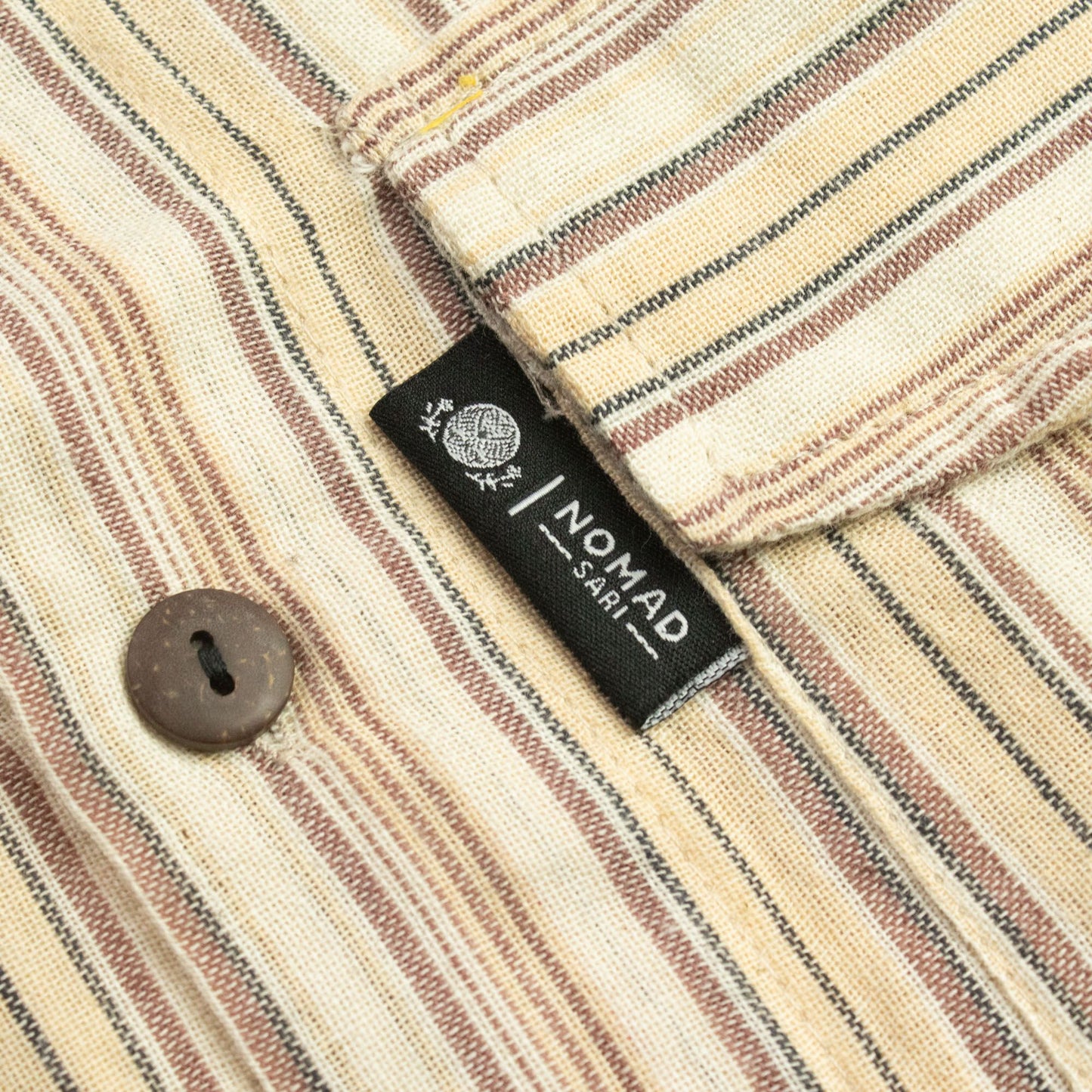 Nomad Sari Grandad Shirt - Brown Beige - XL