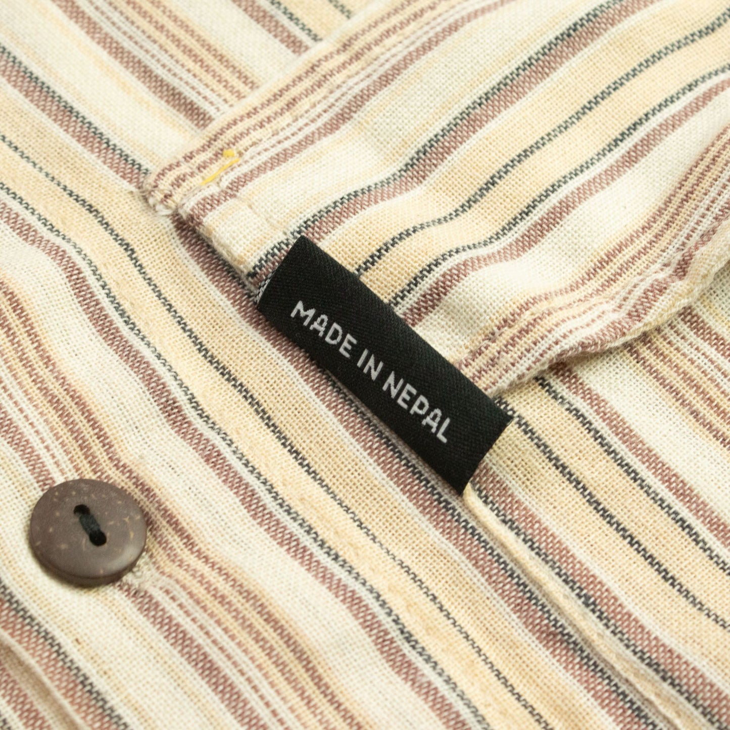 Nomad Sari Grandad Shirt - Brown Beige - XL