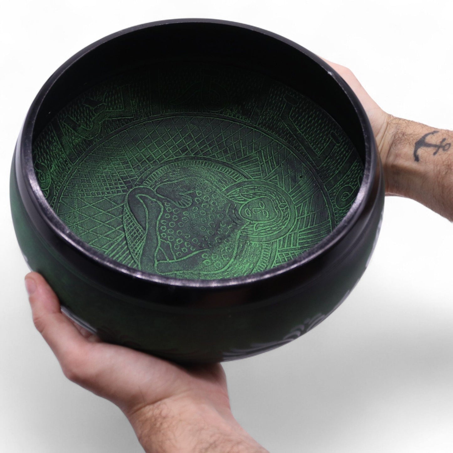 Extra Loud - Mushroom Singing Bowl - Moss Green