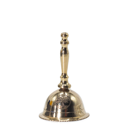 Small Altar Brass Bell Tree of Life 4x4x7cm ritual altar bell