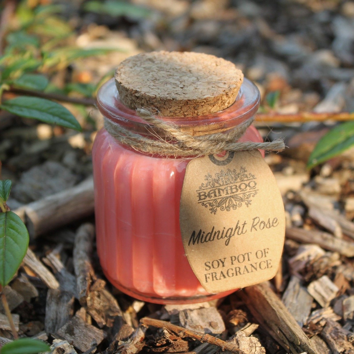 Midnight Rose Soy Candle – deep floral scented soy wax candle for relaxation and evening ambience