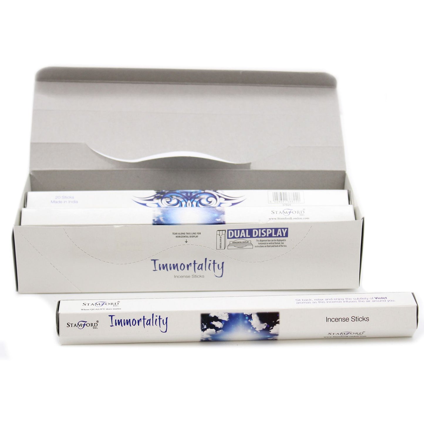 Immortality Premium Incense Sticks – Stamford earthy incense sticks with approx 25–30 minute burn time
