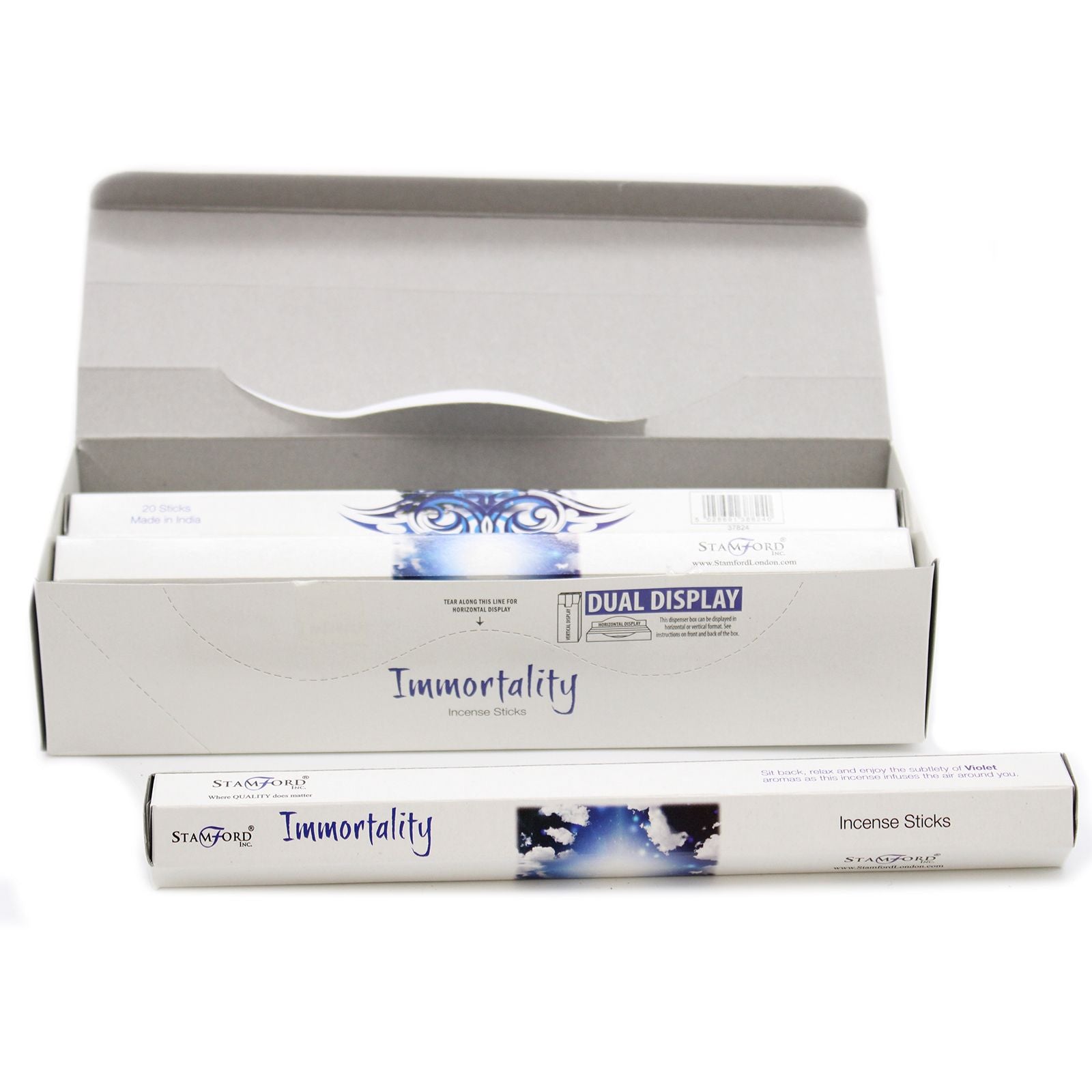 Immortality Premium Incense Sticks – Stamford earthy incense sticks with approx 25–30 minute burn time
