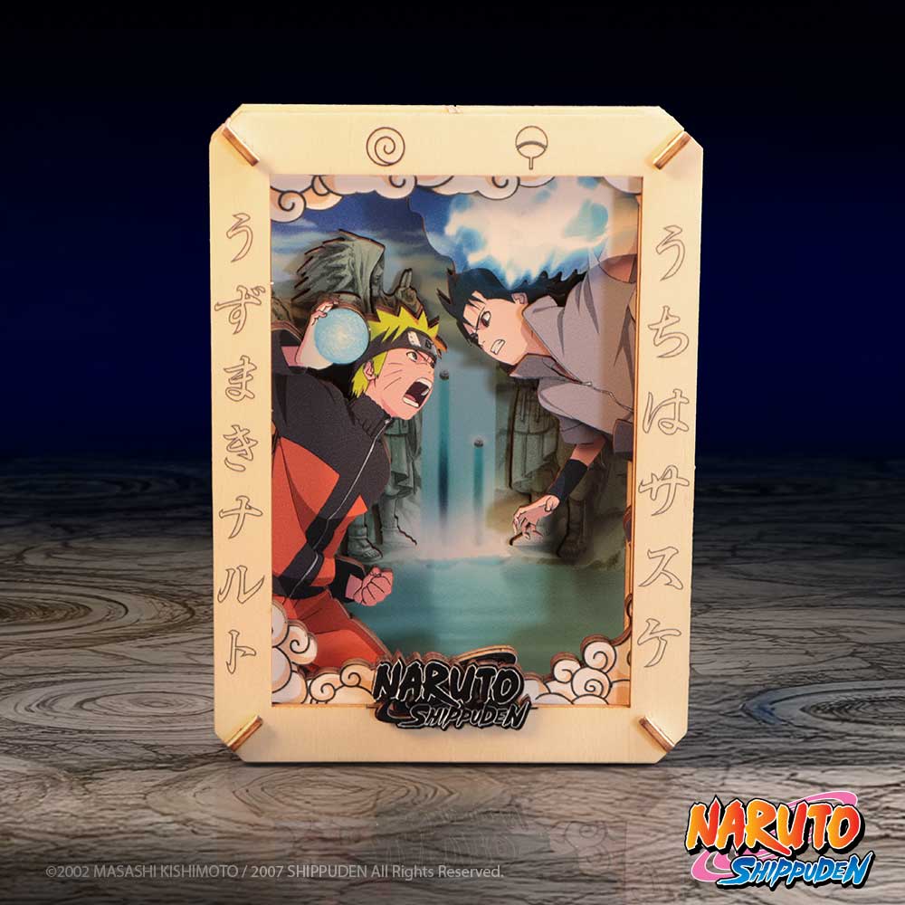 Naruto Final Valley Wooden Theatre - Final Valley theatre in a styled anime display