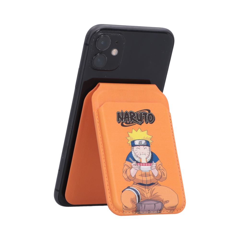 Naruto Ramen MagSafe Card Holder - Ramen holder attached to a portrait-oriented phone
