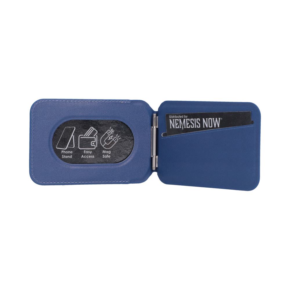 Dragon Ball Z Super Saiyan Goku MagSafe Holder - Super Saiyan holder unfolded flat with blue inner panels