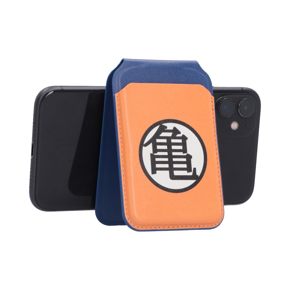 Dragon Ball Z Kame Symbol MagSafe Card Holder - Emblem holder supporting a landscape-oriented phone