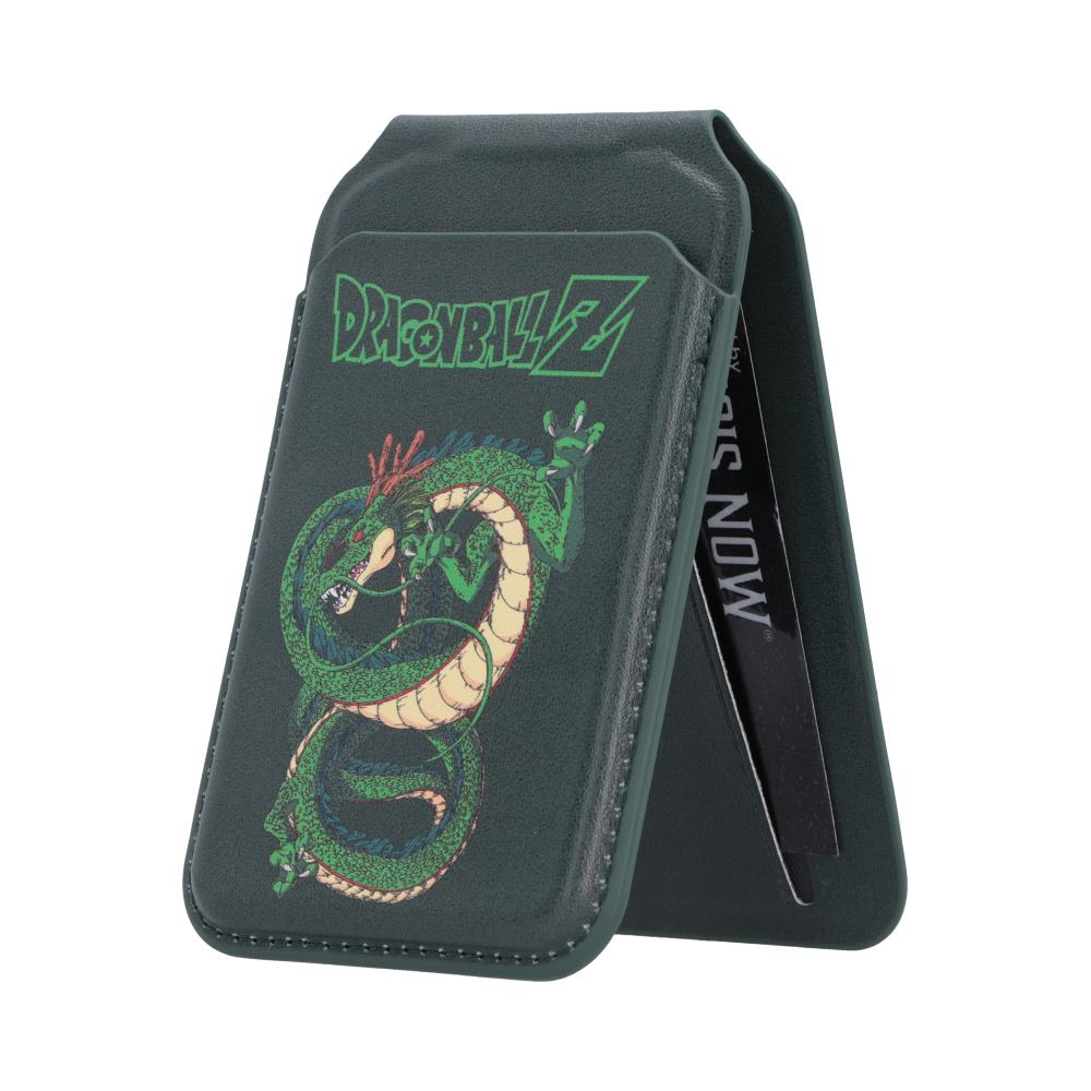 Dragon Ball Z Shenron MagSafe Card Holder - Deep green Shenron holder folded into stand