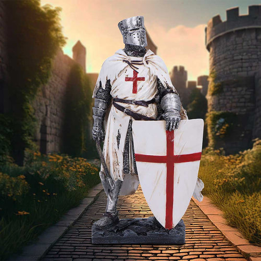 Take a Stand Templar Knight Figurine hand-painted polyresin knight statue