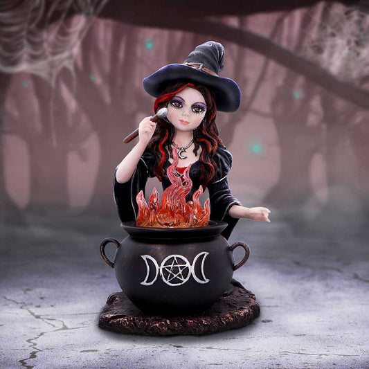 Althea Witch Figurine hand-painted polyresin whimsical witch statue